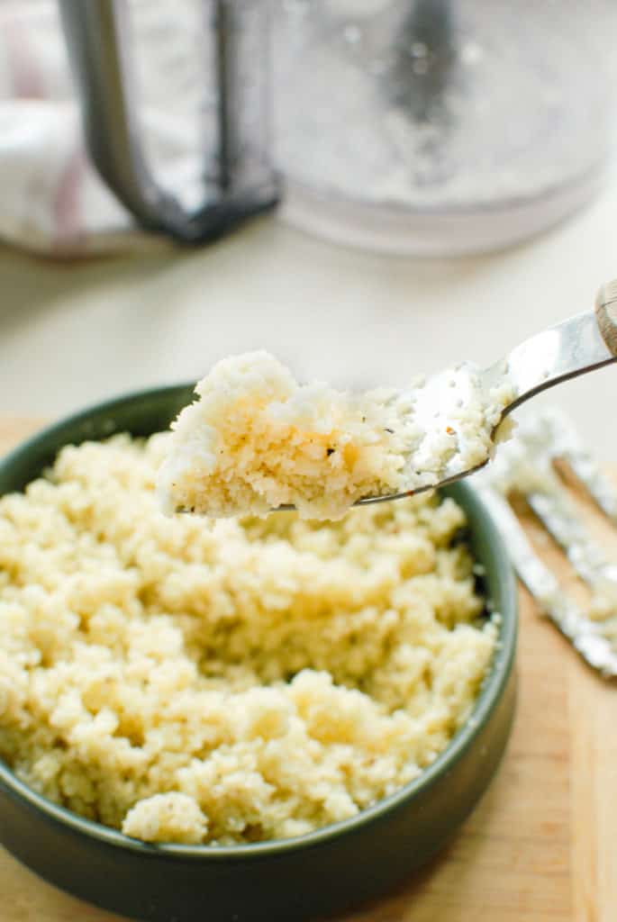 bite of willamette transplant's recipe for easy cauliflower rice!