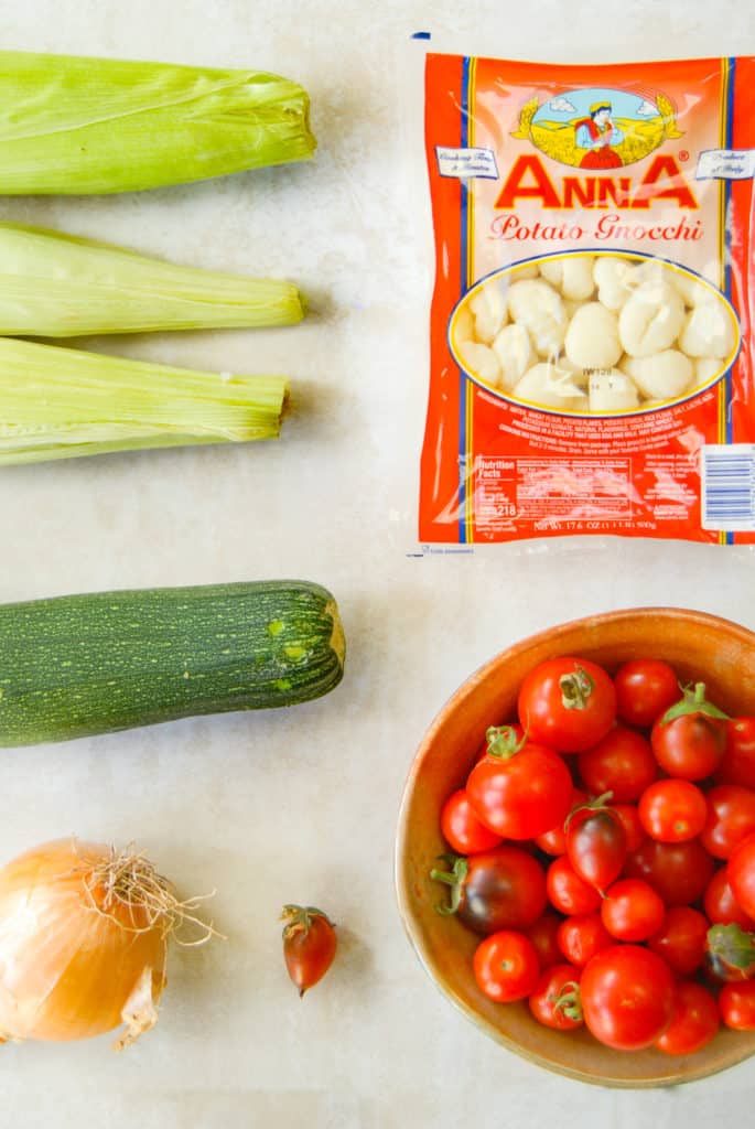 ingredients to make gnocchi succotash
