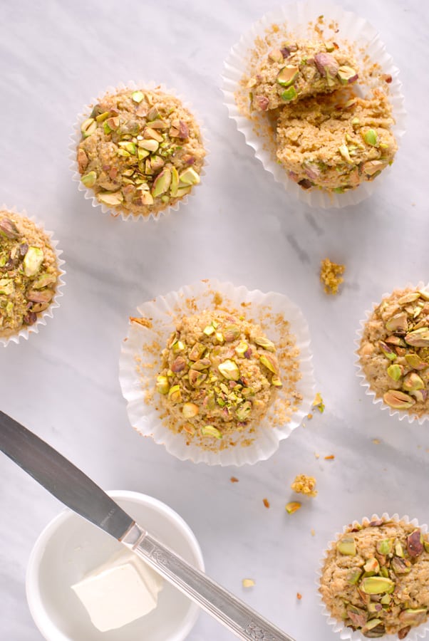 homemade muffins on the counter