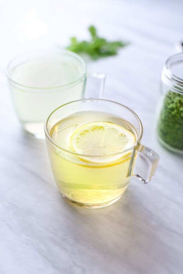 homemade parsley tea