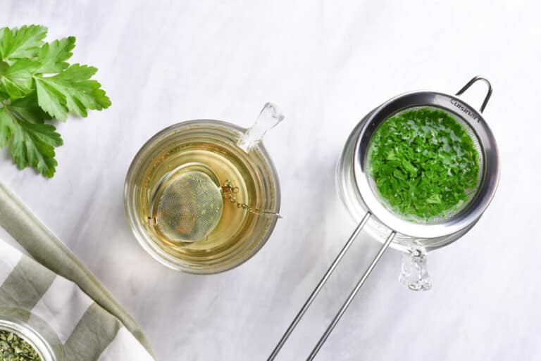 Parsley Tea Using Fresh Or Dried Parsley + Why Drink It?