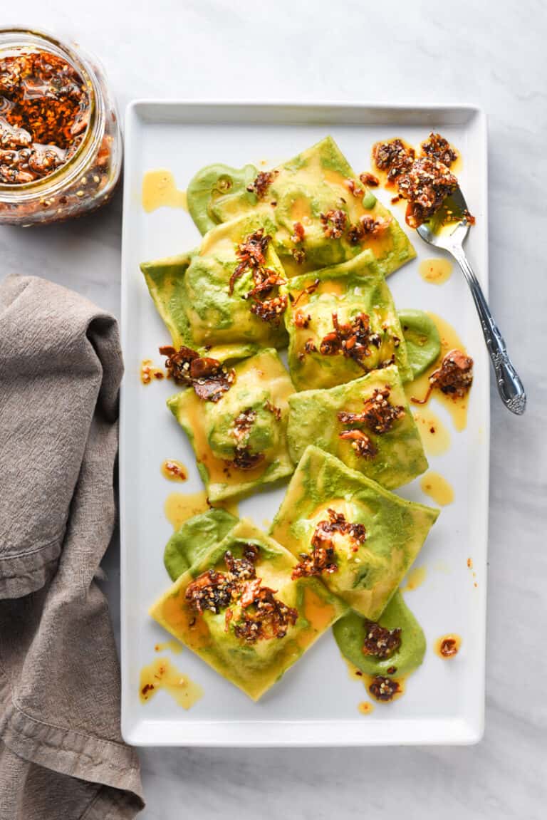 Spicy Chile Crisp W/ Turmeric No Mandolin Required!