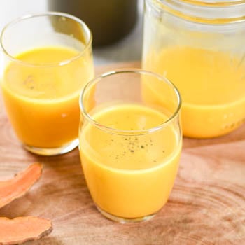 turmeric shots with coconut milk and black pepper